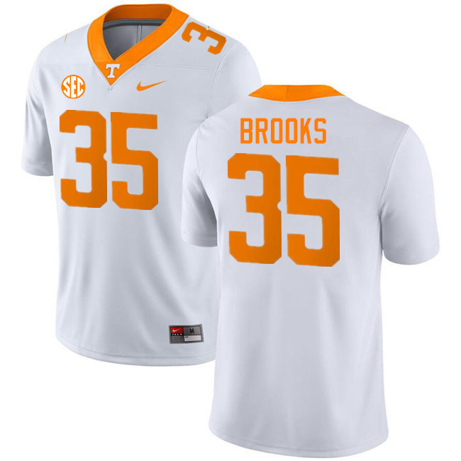 Will Brooks Tennessee Jersey,Tennessee Volunteers #35 Will Brooks College Jersey,Uniforms-White